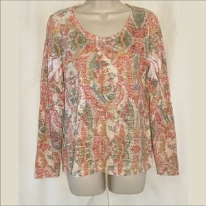 Sundance ikat Print Top Size Medium
